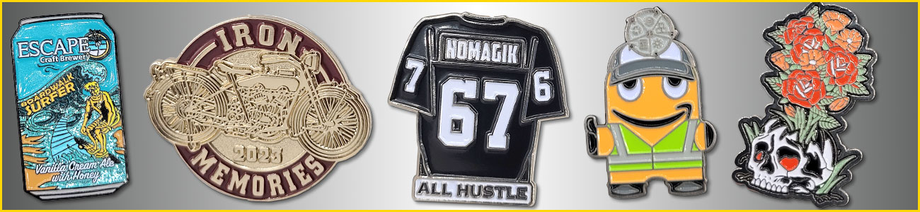 Lapel Pins Collage from Discount-Pins.com